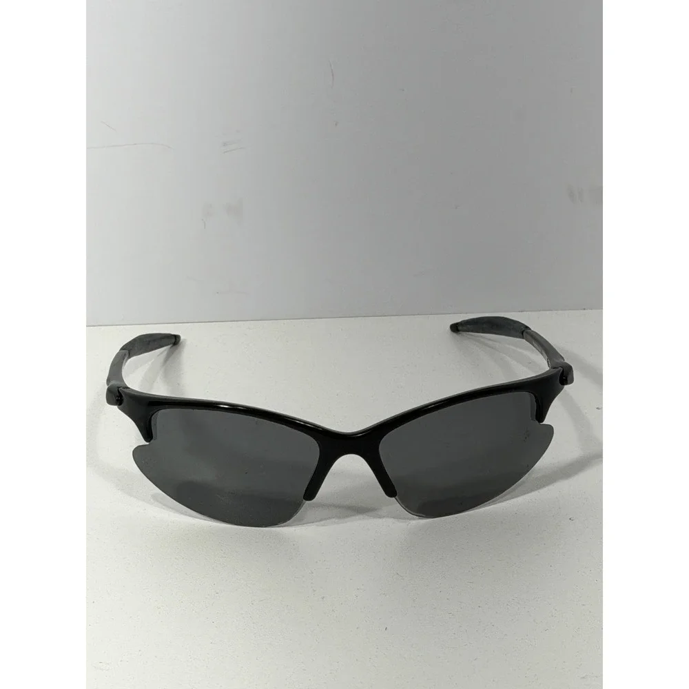Style Eyes Lowdown Polarized Sport Sunglasses Black Wrap Frame Gray Lens Y2k 90s